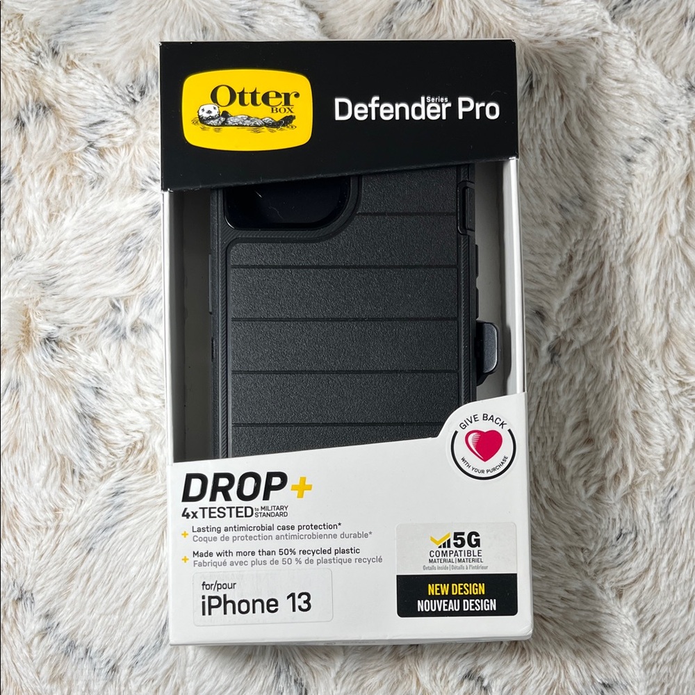 OtterBox Defender Pro Case for iPhone 13 - Black